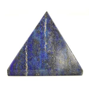Pirámide de cristal de lapislázuli natural, pirámide de lapislázuli, collar de lapislázuli artesanal de cristal - Product Image 4