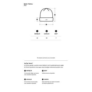 Bonnet en tricot basique noir pour femme avec double pli et sweat-shirt à capuche et sweat-shirt à logo d'hiver à motifs colorés du Rhin - Product Image 2