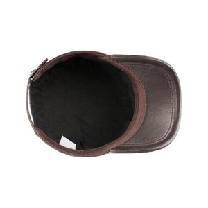 Casquettes sportives en cuir véritable imperméables, service OEM, étiquette privée personnalisée, unisexe, coupe-vent, respirantes, couleur personnalisée, vente chaude, prix bas - Product Image 5