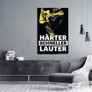Póster en Lienzo con Marco Negro para Exhibición en Pared, Más Duradero, Más Rápido, Más Fuerte - Product Image 2