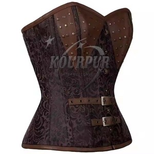 Corsé de cuero personalizable para mujer, moldeadores transpirables sexis informales para adelgazar con diseño innovador - Product Image 3