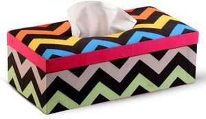 Boîte à mouchoirs élégante en MDF avec motif imprimé imperméable pour la décoration de la maison et du restaurant par HF Crafts - Product Image 3