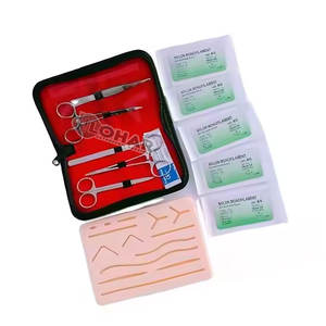 Kit chirurgical complet Kit médical de sutures chirurgicales professionnelles avec module de pratique de coussinets de suture cutanés Kit de suture pour outil de formation - Product Image 1