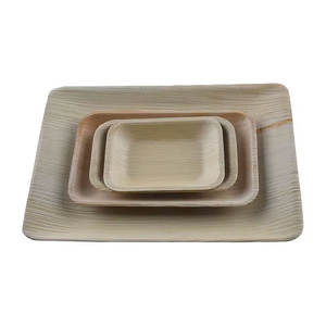 Meilleures ventes d'assiettes rectangulaires jetables biodégradables en forme de feuille de palmier pour le service alimentaire dans les mariages, les fêtes, les événements de restauration - Product Image 4