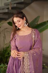 Nouvelle collection Zain Exports : Salwar Kameez de créateur en soie Fendy lourde, réversible, pour toutes les saisons, style décontracté et idéal pour les fêtes. - Product Image 2