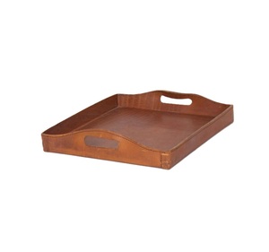 Plateau de service rectangulaire en bois rétro, assiette de table pour fruits, stockage des aliments, fournitures de cuisine - Product Image 1