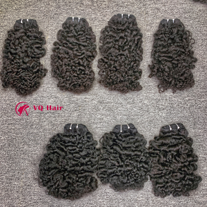 Meilleure vente birman bouclé 100% vierge permanente cheveux vietnamiens cuticules alignés Machine Double trame toutes les couleurs Extensions de cheveux - Product Image 1