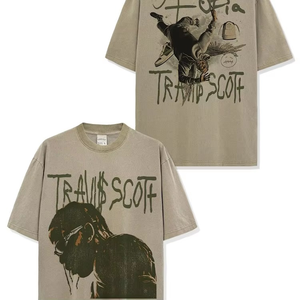 New Style Selling Hip Hop <b>Men's</b> <b>T</b>-<b>shirt</b> Custom Heavyweight 100% Cotton Street Plus Size Vintage Loose High Quality Breathable - Product Image 3