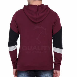 เสื้อฮู้ดผ้าฝ้าย100% น้ำหนักเบาสำหรับผู้ชายเสื้อมีฮู้ดโลโก้สีทึบปรับแต่งได้ - Product Image 6