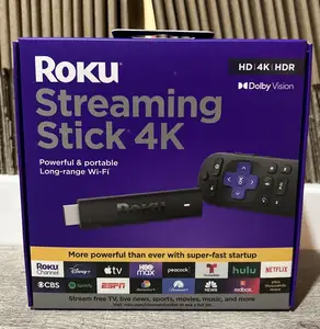 Roku akışı için sopa 4K Ultra HD w uzaktan orijinal kutusunda mühürlü