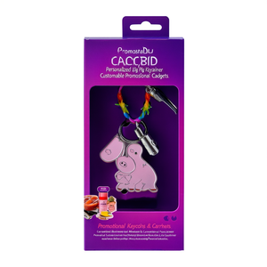 Portachiavi e Moschettone Personalizzabili a Forma di Maialino Portafortuna - Gadget Promozionali Personalizzabili - Product Image 2