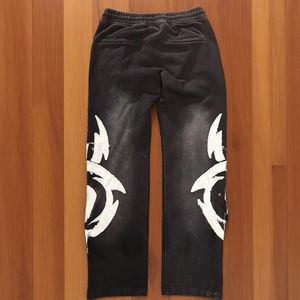 Conjunto de Chándal con Capucha Unisex Personalizado, 100% Algodón Orgánico, Lavado Ácido, Antibacteriano, Invierno, Patrón Sólido, Bordado - Product Image 4