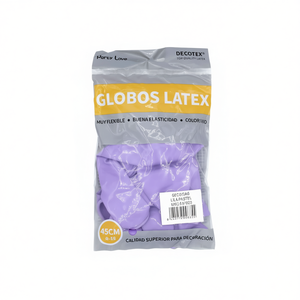 Palloncini in Lattice Decotex 45cm Lilla Pastello 6 Pezzi per Confezione Decorazione per Feste - Product Image 2