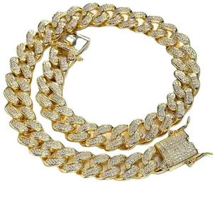 Cadena de eslabones cubanos de diamante de corte redondo VVS Moissanite, joyería de hip-hop chapada en oro fino para hombres y mujeres, Plata de Ley 925 - Product Image 6