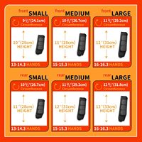 BRAND ZONE Bottes de protection pour chevaux, lot de 4, pour les membres inférieurs, réutilisables, pour la protection des pattes avant et arrière