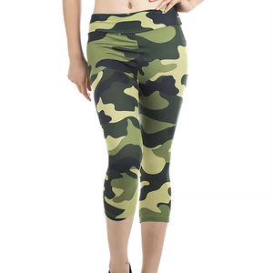 Women's High Waist <b>Capri</b> <b>Leggings</b> Fitness Yoga Wear Latest Fashion Comfortable Casual Style Breathable Women's <b>Leggings</b> - Product Image 3