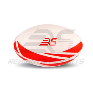 Bolas de Rugby deportivas de equipo impresas con logotipo personalizado cosido a mano de alta calidad | Ventas calientes listas para enviar pelotas de Rugby de entrenamiento - Product Image 1