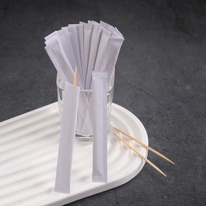 Bulk Cheap Professional Stick Disposable <b>Toothpick</b> Bamboo <b>Toothpicks</b> with Paper/Plastic Wrapped individually - Product Image 2