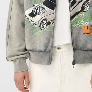 Sudadera con capucha con diamantes de imitación para hombre, ropa de calle, capucha y mangas con tachuelas de cristal, sudaderas con capucha de invierno con logotipo personalizado de gran tamaño 500GSM - Product Image 5