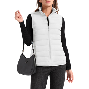 Chaleco de temporada de invierno sin mangas para mujer más vendido, nuevo chaleco al por mayor de lona de algodón acolchado, chaqueta para uso exterior - Product Image 5