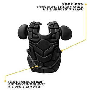 Protector de pecho de cuero PU duradero que ofrece alta resistencia al impacto con correas ajustables de ajuste personalizado - Product Image 4