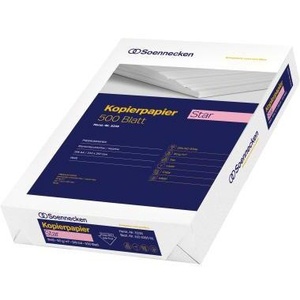 Papel para Copiar Soennecken Star DIN A4 80 G/m² Sin Cloro Elemental Blanqueado Blanco Brillante 500 Hojas/Paquete - Product Image 1