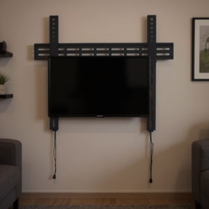 Support mural pour téléviseur et moniteur VESA 400 x 400 LCDFISSO40, capacité 30 kg, étagère d'affichage noire - Product Image 3