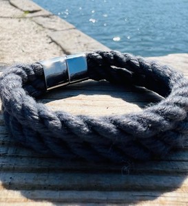 สร้อยข้อมือเชือกทะเล, สร้อยข้อมือเชือกผู้หญิง, สร้อยข้อมือเชือกบุรุษ, สร้อยข้อมือแล่นเรือใบ, เครื่องประดับการเดินเรือ, ของขวัญทางทะเล, เครื่องประดับชายหาด - Product Image 2