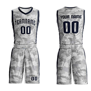 Ensemble d'uniformes de basketball personnalisés à broderie réversible, design par transfert thermique, séchage rapide, 100 % polyester, idéal pour l'été – Meilleure vente en gros - Product Image 3