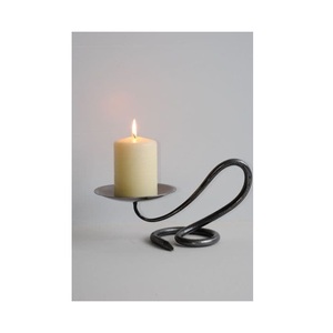 Fer forgé en gros de luxe noir chandelier décoratif mariage maison fête métal bougeoir décor pour bureau pièce maîtresse - Product Image 2