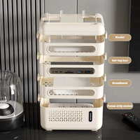 Boîte de rangement pour routeur alimentaire, boîte de gestion des câbles, boîte de rangement pour routeur sans fil, boîte de rangement transparente en plastique épais multi-usages