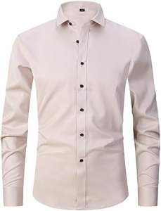 เสื้อเชิ้ตแขนยาวสำหรับผู้ชายเนื้อนุ่มระบายอากาศได้ดีเสื้อผู้ชายน้ำหนักเบาใส่สบายพร้อมโลโก้ของคุณเอง - Product Image 4