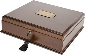 Traditional Style Wood Trinket Jewelry <b>Storage</b> Organizer Box Carved <b>Wooden</b> <b>Boxes</b> - Product Image 2