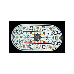 New Design <b>Rectangle</b> Shape Hand Made Green Marble Inlay MOP <b>Table</b> Top Best Export Quality Used For Tea <b>Tables</b> And <b>Coffee</b> <b>Tables</b> - Product Image 4