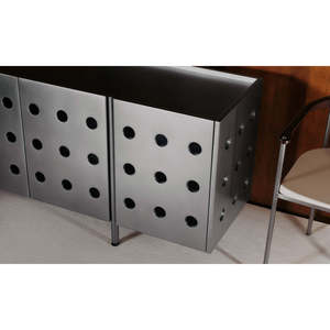 Buffet Louis en <span class=keywords><strong>bois</strong></span> massif, style traditionnel et minimaliste, meuble de salle à manger antique avec structure métallique pour salon - Product Image 5
