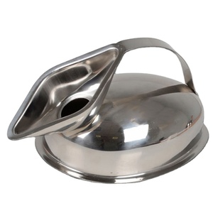 Pot urinaire féminin en acier inoxydable personnalisé de haute qualité, manuel, réutilisable, ensemble d'instruments hospitaliers certifié CE, garantie de 3 ans - Product Image 1