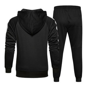 Survêtement 2 pièces pour homme, pantalon décontracté, Sweat-shirt à capuche, ensemble de Sport, de haute qualité, vêtements de rue, survêtement uni - Product Image 3