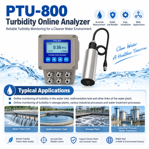 Analyseur de turbidité numérique <span class=keywords><strong>FUNEL</strong></span> PTU800 POM avec capteur RS485 Modbus pour le traitement de l'eau, 0,01-4000 NTU, précision de 5 % - Product Image 4