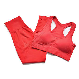 Conjunto de Yoga para Mujer, Último Modelo, Color Sólido, Transpirable, Cintura Elástica, Alta Calidad, Colores Personalizables, Tallas Variadas, Directo de Fábrica OEM - Product Image 2