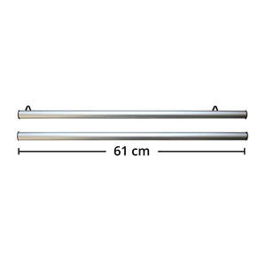 Par de barras de aluminio de 61 cm para sujetar pósteres en paredes y estantes de exhibición - Product Image 5