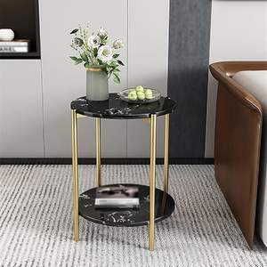 Luxury Designer Iron And <b>Marble</b> <b>Top</b> <b>Side</b> <b>Table</b> With Durable Metal Base And Beautiful <b>Marble</b> Stone <b>Top</b> - Product Image 2