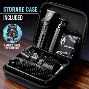 Kit de tondeuses à cheveux sans fil professionnelles pour hommes, kit de coupe de cheveux dégradé avec tondeuse électrique à piles - Product Image 1