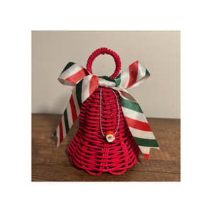 Ornements de Noël en rotin faits à la main rustiques pour la décoration d'arbre, de mur ou de table, ajoute un charme de vacances Boho - Product Image 2