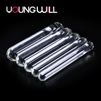 Vibrateur pénien en verre transparent super grand, bâton de masturbation en cristal simple, haute sensualité pour le point G féminin