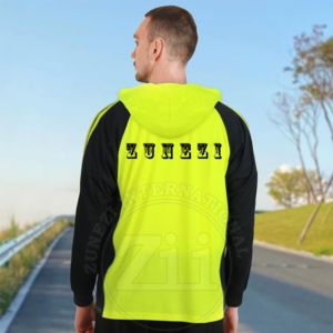 Réfléchissant sécurité Polyester hommes sweat pull à capuche broderie impression ANSI classe 2 étanche 380gsm Streetwear vêtements - Product Image 4