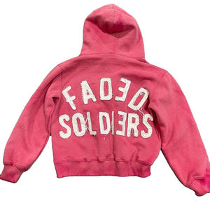 Nueva Sudadera con Capucha Oversize Vintage con Efecto Desgastado y Bordado Personalizado, Estilo Crop Boxy, Poliéster/Algodón 420gsm, Invierno, Unisex - Product Image 4