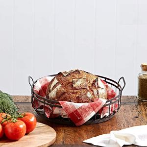 Cesta de hierro para almacenamiento de frutas, accesorio de cocina, decoración de encimera esencial, con mango de Metal - Product Image 3