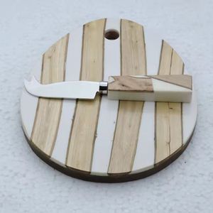 Antique Shape Designer Wooden & Resin Chopping <b>Board</b> With Kitchen <b>Tools</b> Customized Fruits Vegetables Cheese Cutting <b>Board</b> - Product Image 3