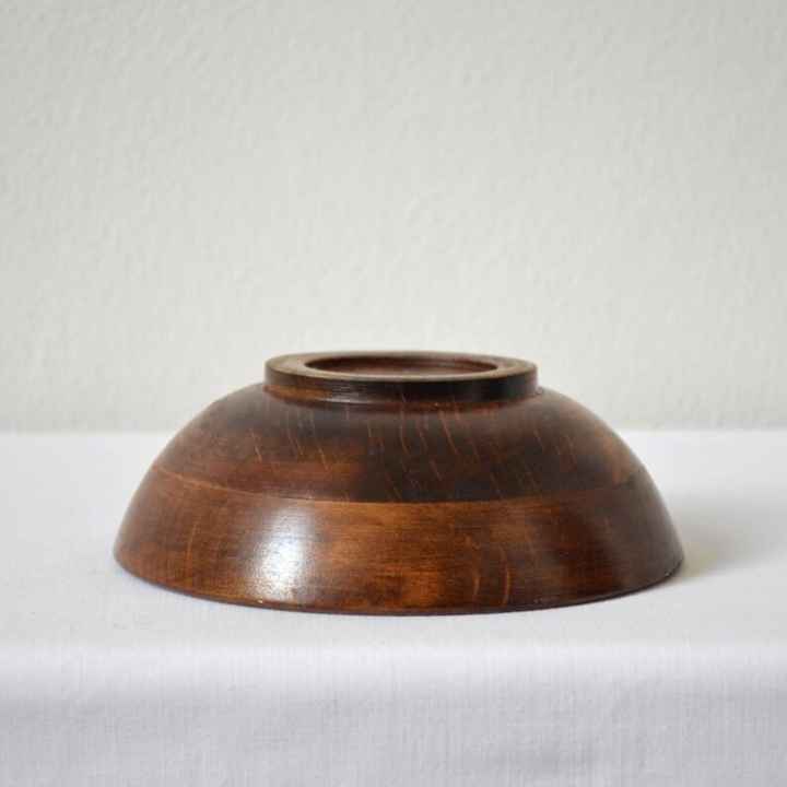 Wholesale Solid Wood Round Bowl Customized Large Japanese Style Anti Scald Insulation Salad Bowl Horn Love Style for Restaurant