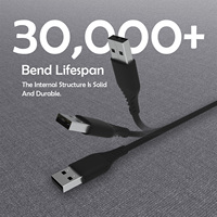Cable de Carga para iPhone con Certificación MFI de Silicona Suave, Cable USB Resistente a Enredos para Dispositivos iOS y Teléfonos Móviles